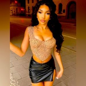 Leopard Corset Top